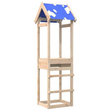 vidaXL Speeltoren Bruin 52,5 x 46,5 x 195 cm Massief, Kinderen en Baby's, Speelgoed | Buiten | Speelhuisjes, Verzenden, Nieuw