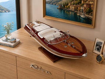 Riva Aquarama maquette de luxe bois modelisme 53cm 1:14 -, Nieuw
