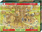 Funky Zoo - Monkey Habitat Puzzel (1000 stukjes) | Heye -, Verzenden, Nieuw
