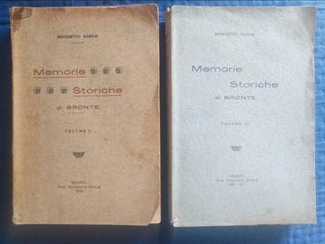 Benedetto Radice - Memorie Storiche di Bronte - 1928-1936