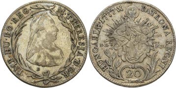 20 Kreuzer 1777, Habsburg Maria Theresia 1740-1780, Verzenden