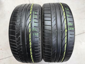215/40/17 88V Bridgestone Potenza 5.5/4.6mm Zomerbanden, Auto-onderdelen, Verzenden, 17 inch, Band(en), Personenwagen