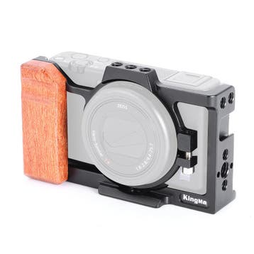 KingMa Camera Cage voor Sony ZV-1/ZV-1F (met houten handgree, Verzenden, Nieuw