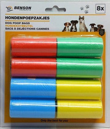 hondenpoepzakjes - 8 rollen - 120 stuks, Verzenden, Nieuw