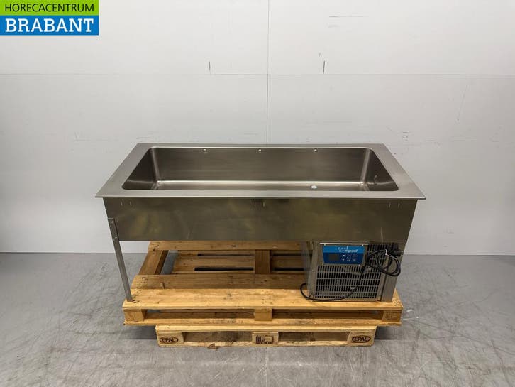 RVS Cool Compact Drop in Saladiere Koelbak 4 x 1/1 GN 230V, Zakelijke goederen, Horeca | Keukenapparatuur, Gebruikt, Ophalen of Verzenden