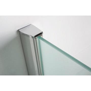 Wiesbaden Comfort Zijwand met Muurprofiel - 400x2000x10mm -, Ophalen of Verzenden, Nieuw, Glas