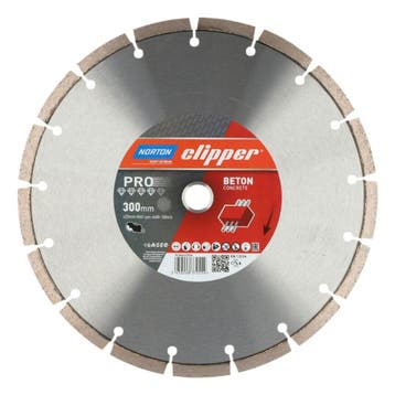 Norton Clipper Pro Beton diamantzaagblad 300 x 20 mm, Ophalen of Verzenden, Overige typen
