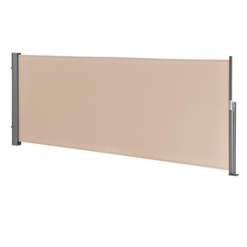 Windscherm uittrekbaar zijluifel 300x120 cm zandkleurig, Verzenden, Nieuw