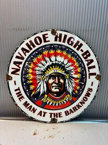 Navahoe High-Ball – The Man at the Bar Knows – Rond Emaille