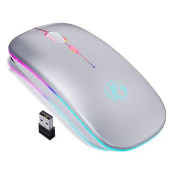 RGB Bluetooth Gaming Muis - Draadloos Optisch Tweehandig, Verzenden, Nieuw, IMice