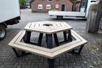 Rockwood® Picknicktafel  Zwaar Kunststof Rond Zeshoekig -, Tuin en Terras, Picknicktafels, Ophalen of Verzenden, Nieuw, Rond, Hout