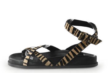 Ba&Sh Sandalen in maat 38 Panter, Overige kleuren, Verzenden, Sandalen of Muiltjes, Zo goed als nieuw
