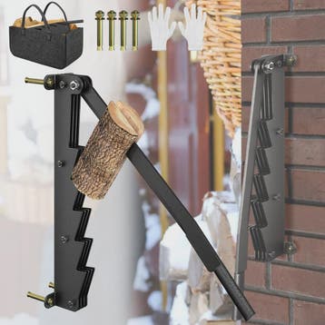 Handmatige Houtklover met Wandmontage & Opbergtas - Stevig S, Tuin en Terras, Verzenden, Nieuw