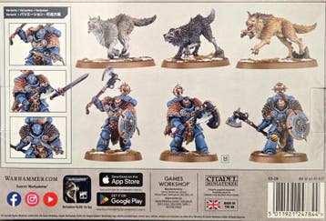Space Wolves Wolf Guard Headtakers (Warhammer Nieuw), Ophalen of Verzenden, Zo goed als nieuw
