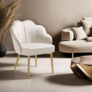 Cocktail stoel Hellen, gestoffeerd met fluwelen bekleding, Verzenden, Nieuw