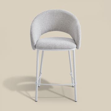 *WOONWINKEL* Moderne Barstoel Beige Met Armleuningen, Verzenden, Nieuw