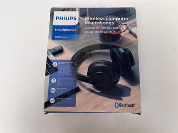 Philips TAH6206BK - Draadloze TV-koptelefoon - 40mm drivers, Verzenden, Nieuw, Philips