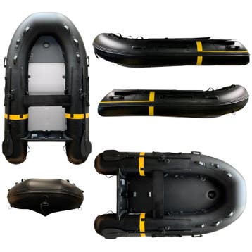 YellowV Opblaasbare Rubberboot 3,3M Zwart, Watersport en Boten, Ophalen of Verzenden, Nieuw, Zeilboot of Motorboot
