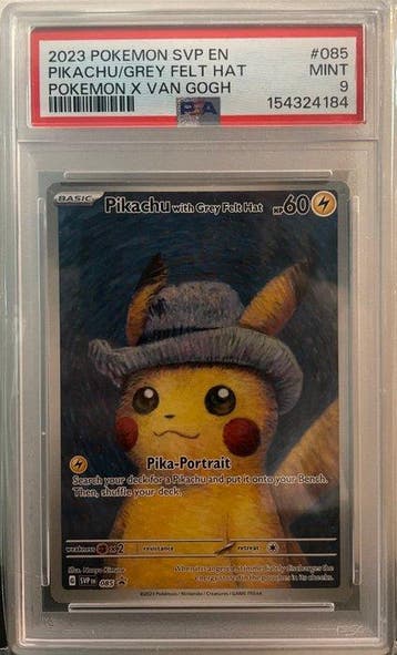 Pokémon - 1 Graded card - Pikachu 085 Full art - PSA 9 -, Nieuw