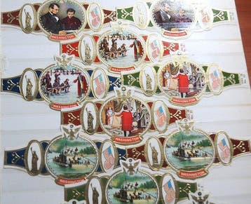 Verzameling Sigarenbandjes met o.a. diverse merken,