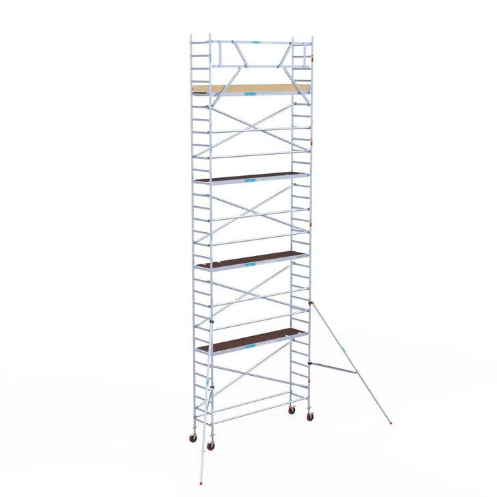 Rolsteiger Basic 75x305 10,2m werkhoogte tegen de gevel, Doe-het-zelf en Verbouw, Steigers, Rolsteiger of Kamersteiger, Nieuw