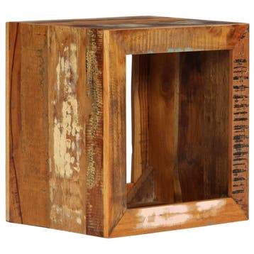 vidaXL Kruk 40x30x40 cm massief gerecycled hout, Verzenden, Nieuw, Hout, Minder dan 45 cm