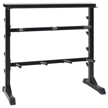 vidaXL Halterrek Zwart 99 x 45 x 95,5 cm Gepoedercoat staal, Verzenden, Nieuw