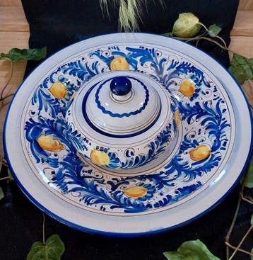 Collectie van memorabilia - Handgeschilderde keramiek -, Antiek en Kunst