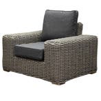 Queen stoel bank loungeset 4 delig grijs vlechtwerk, Ophalen of Verzenden, Nieuw, Wicker