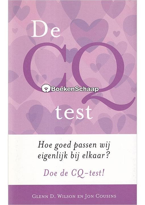 De CQ test Glenn D. Wilson, Jon Cousins, Boeken, Psychologie, Gelezen, Verzenden