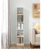 Witte Stellingkast – Moderne Kubusplank met 5 Niveaus – Wit, Verzenden, Nieuw