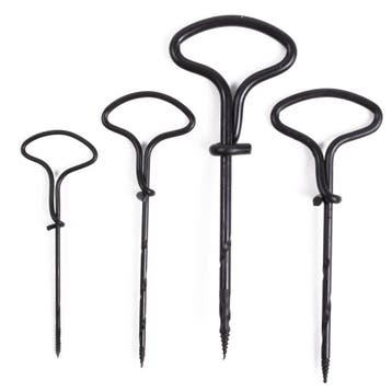 Benson Fretboor set - metaal - zwart - 4 stuks - diverse..., Ophalen of Verzenden, Nieuw