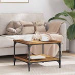 vidaXL Salontafel Oud Hout 55 x 55 x 40 cm Bewerkt hout, Verzenden, Nieuw, 45 tot 65 cm, Minder dan 55 cm