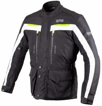 gms Gear Zwart Witte Neon Gele Textiele Motorjas, Nieuw met kaartje, Jas | textiel, Gms, Heren