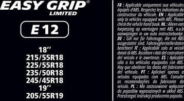 2dekans | Michelin Easy Grip Limited Sneeuwkettingen -, Auto diversen, Sneeuwkettingen, Ophalen of Verzenden, Zo goed als nieuw