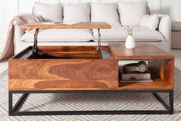 In hoogte verstelbare salontafel MAKASSAR FUNCTION 110cm, Ophalen of Verzenden, Nieuw