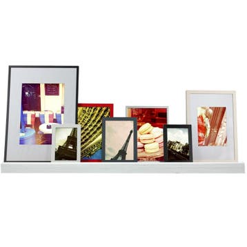 Fotoplank Steigerhout Wit - 100 cm, Nieuw