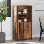vidaXL Highboard Oud Hout 62 x 36 x 121,5 cm Bewerkt hout, Huis en Inrichting, Kasten | Buffetkasten, Minder dan 50 cm, Verzenden