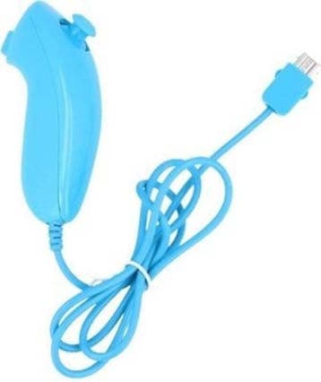 Wii Nunchuk Blauw (Third Party) (Wii Accessoires), Ophalen of Verzenden, Zo goed als nieuw