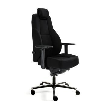 Workliving Delta-2 Mirage - Ergonomische 24-uurs, Huis en Inrichting, Bureaustoelen, Verzenden, Zwart, Nieuw, Bureaustoel