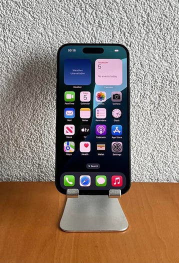 Apple iPhone 15 Pro 128GB blauw / Garantie / Nette staat, 128 GB, Blauw, Refurbished, Ophalen of Verzenden