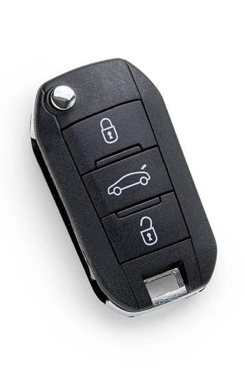 Peugeot 2008 (2013-2019) klapsleutel, 3 knop remote, Ophalen, Nieuw