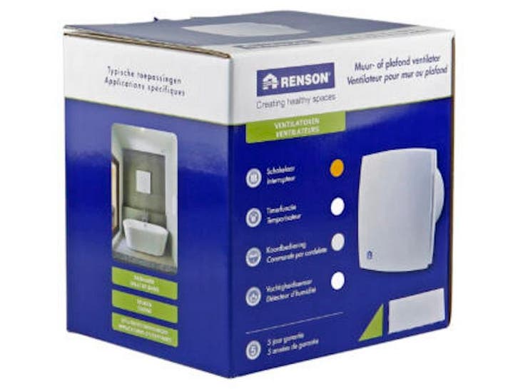 Renson - Renson Ventilator 7113 Grijs Ø150, Doe-het-zelf en Verbouw, Ventilatie en Afzuiging, Nieuw, Ophalen of Verzenden