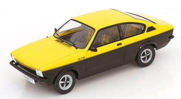 MCG 1:18 - Modelauto - Opel Kadett C Coupe GT/E - Geel/Zwart, Nieuw