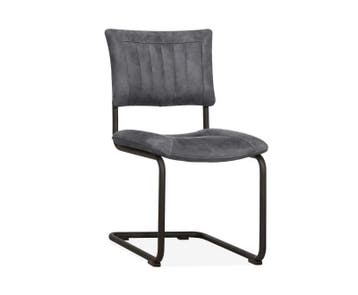 Eetkamerstoel Jax - eetkamerstoelen - Antraciet, Nieuw, Stof