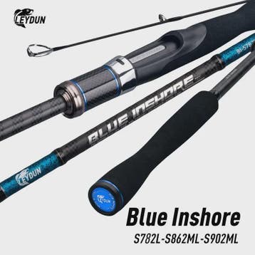 Blue Inshore Spinhengels - Zoutwater Vissen, Licht & Snel, 2, Verzenden, Nieuw