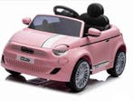 Fiat 500, 12 volt Kinder Accu Auto met rubberen banden en me, Ophalen of Verzenden, Nieuw
