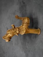 Antique Bronze Gargoyle Garden Tap - Figuur - Brons