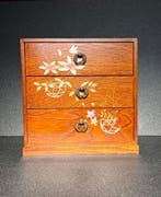 Ladekast - Hout, Gouden Makie () – Klematis,