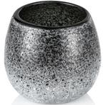 Kaarsenhouder | FROSTED OLIVE  | Glas | Zwart/Grijs |, Verzenden, Nieuw in verpakking